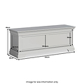 Colette Blanket Box Grey from Roseland Furniture