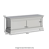 Colette Blanket Box Grey from Roseland Furniture