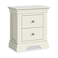 Colette Cream 2 Drawer Bedside Table from Roseland Furniture
