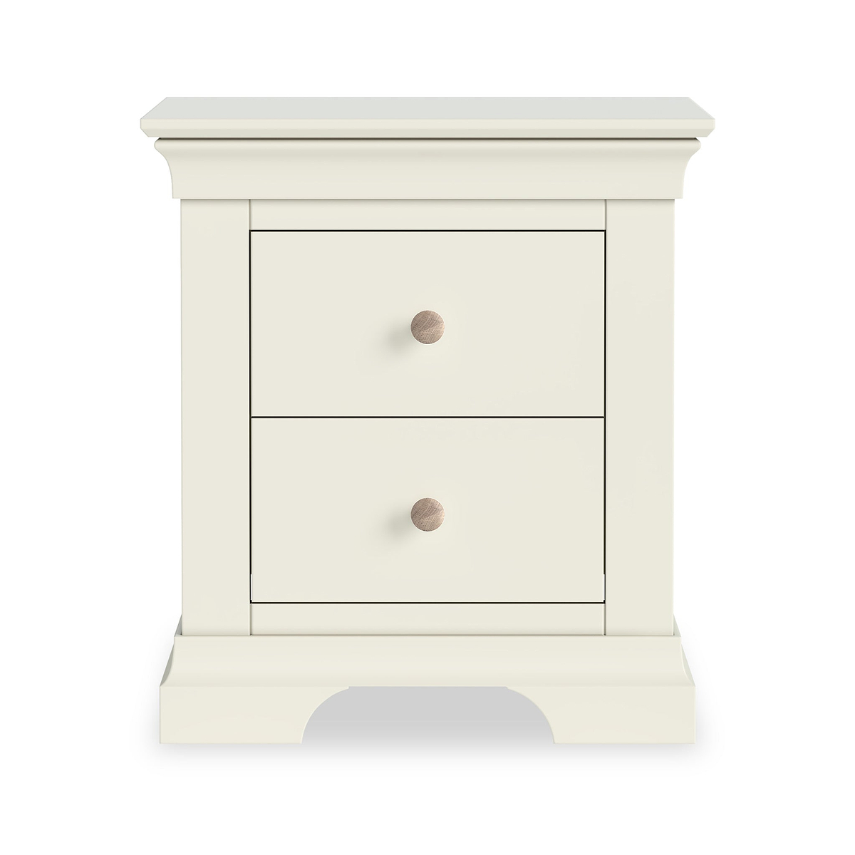 Colette Cream 2 Drawer Bedside Table from Roseland Furniture