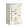 Colette Cream 3 Drawer Bedside Table from Roseland Furniture
