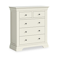 Colette Cream  2 Over 3 Chest Of Drawers from Roseland Furniture