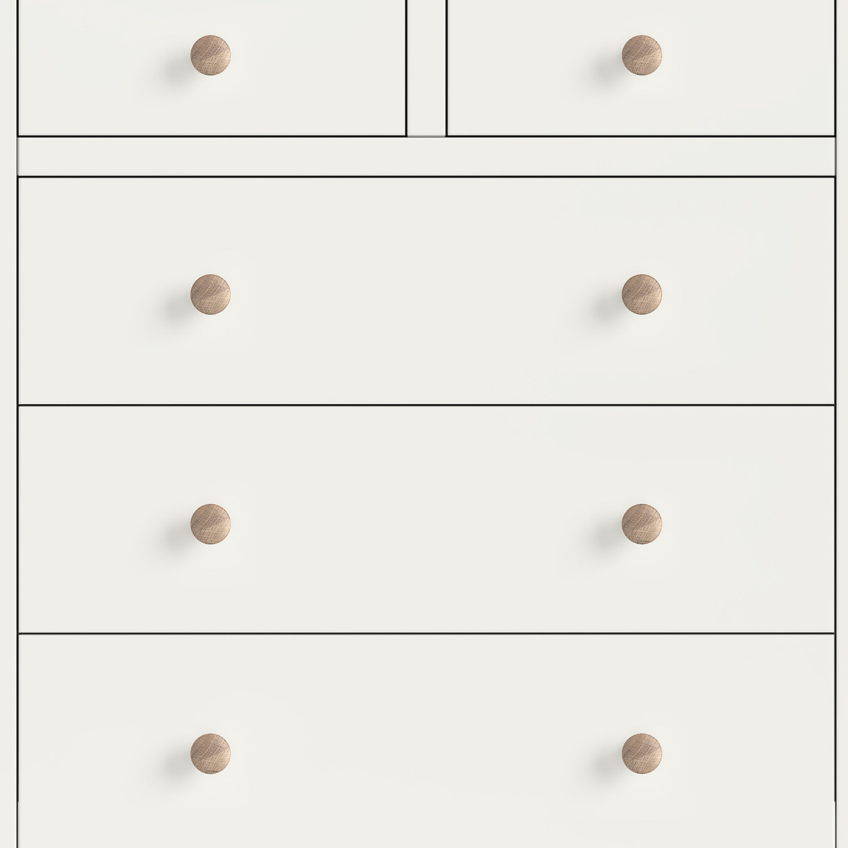 Colette Cream  2 Over 3 Chest Of Drawers from Roseland Furniture