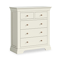 Colette Cream  2 Over 3 Chest Of Drawers from Roseland Furniture