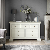 Colette Cream 3 Over 4 Chest Of Drawers from Roseland Furniture