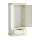 Colette Cream  Double Wardrobe Drawer from Roseland Furniture