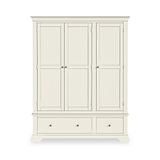 Colette Cream Triple Wardrobe Drawer from Roseland Furniture