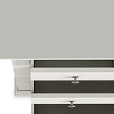Colette Warm White 2 Over 3 Chest Of Drawers from Roseland Furniture