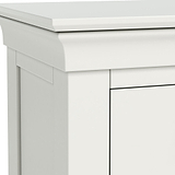 Colette Warm White 2 Over 3 Chest Of Drawers from Roseland Furniture