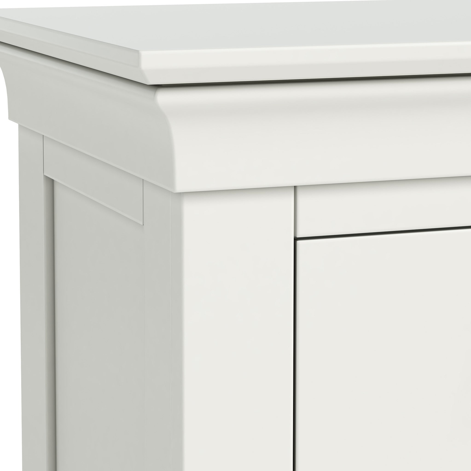 Colette Warm White 2 Over 3 Chest Of Drawers from Roseland Furniture