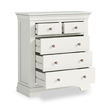 Colette Warm White 2 Over 3 Chest Of Drawers from Roseland Furniture