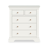 Colette Warm White 2 Over 3 Chest Of Drawers from Roseland Furniture