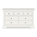 Colette Warm White 3 Over 4 Chest Of Drawers from Roseland Furniture