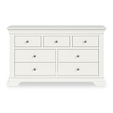 Colette Warm White 3 Over 4 Chest Of Drawers from Roseland Furniture