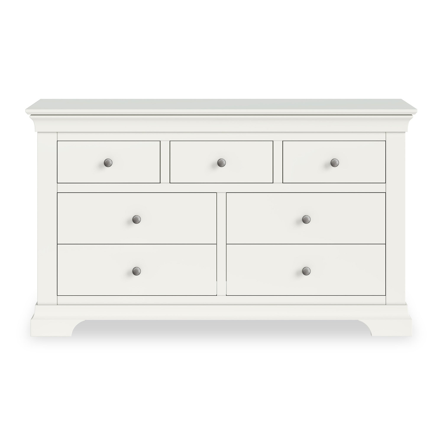 Colette Warm White 3 Over 4 Chest Of Drawers from Roseland Furniture