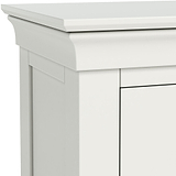 Colette Warm White 3 Over 4 Chest Of Drawers from Roseland Furniture