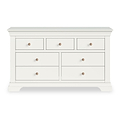 Colette Warm White 3 Over 4 Chest Of Drawers from Roseland Furniture