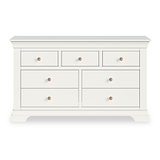 Colette Warm White 3 Over 4 Chest Of Drawers from Roseland Furniture