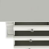 Colette Warm White 4 Over 6 Chest Of Drawers from Roseland Furniture