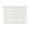 Colette Warm White 4 Over 6 Chest Of Drawers from Roseland Furniture