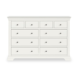 Colette Warm White 4 Over 6 Chest Of Drawers from Roseland Furniture
