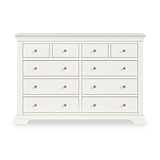 Colette Warm White 4 Over 6 Chest Of Drawers from Roseland Furniture