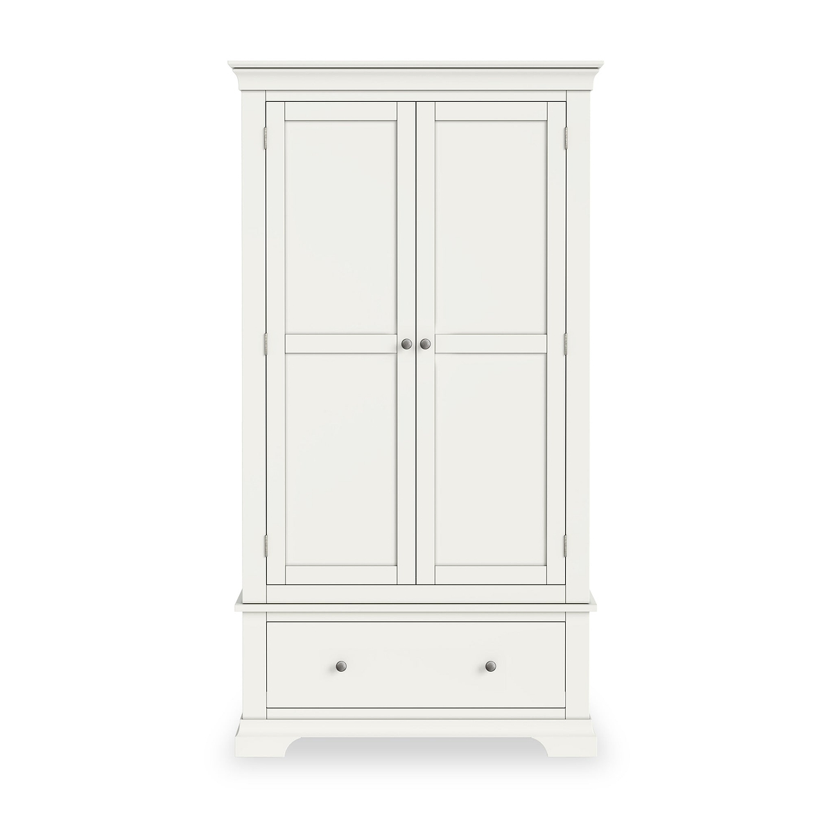 Colette Warm White Double Wardrobe Drawer from Roseland Furniture