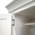 Colette Warm White Double Wardrobe Drawer from Roseland Furniture