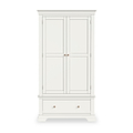 Colette Warm White Double Wardrobe Drawer from Roseland Furniture