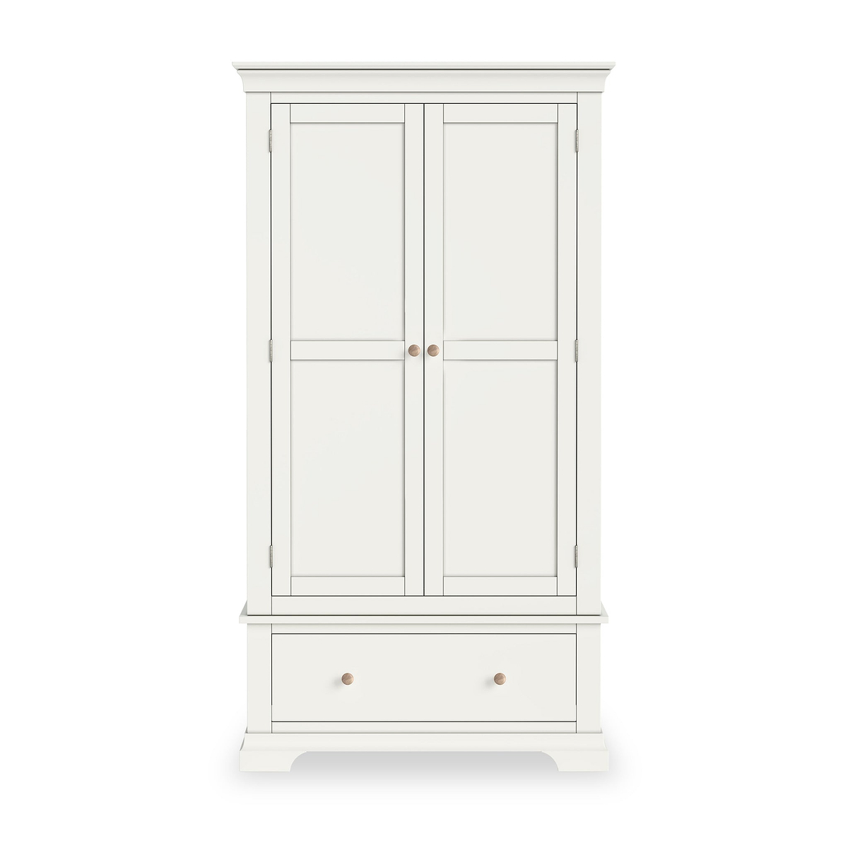 Colette Warm White Double Wardrobe Drawer from Roseland Furniture