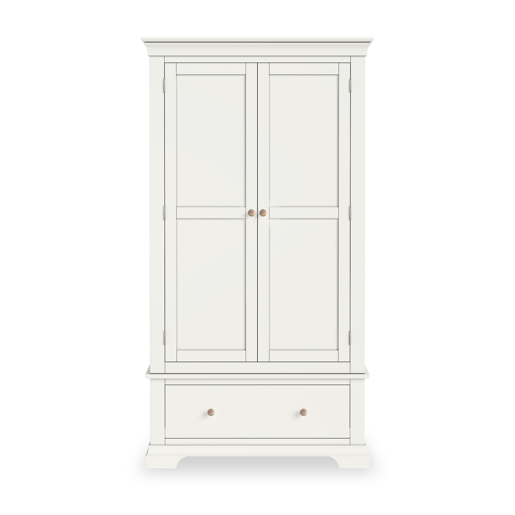 Colette Warm White Double Wardrobe Drawer from Roseland Furniture