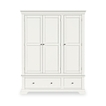 Colette Warm White Triple Wardrobe Drawer from Roseland Furniture