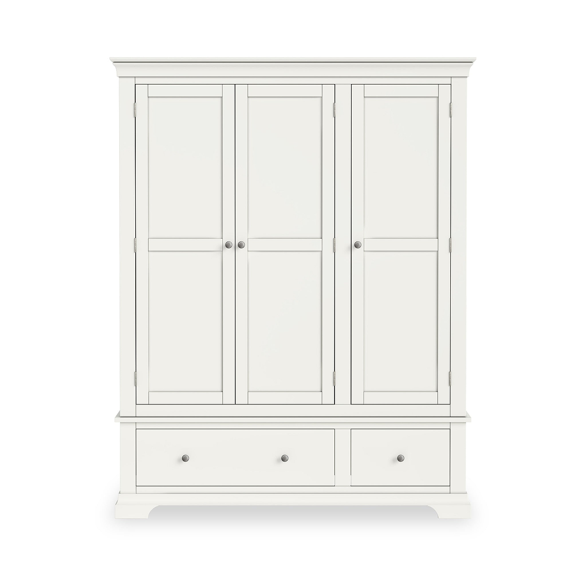 Colette Warm White Triple Wardrobe Drawer from Roseland Furniture