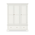 Colette Warm White Triple Wardrobe Drawer from Roseland Furniture