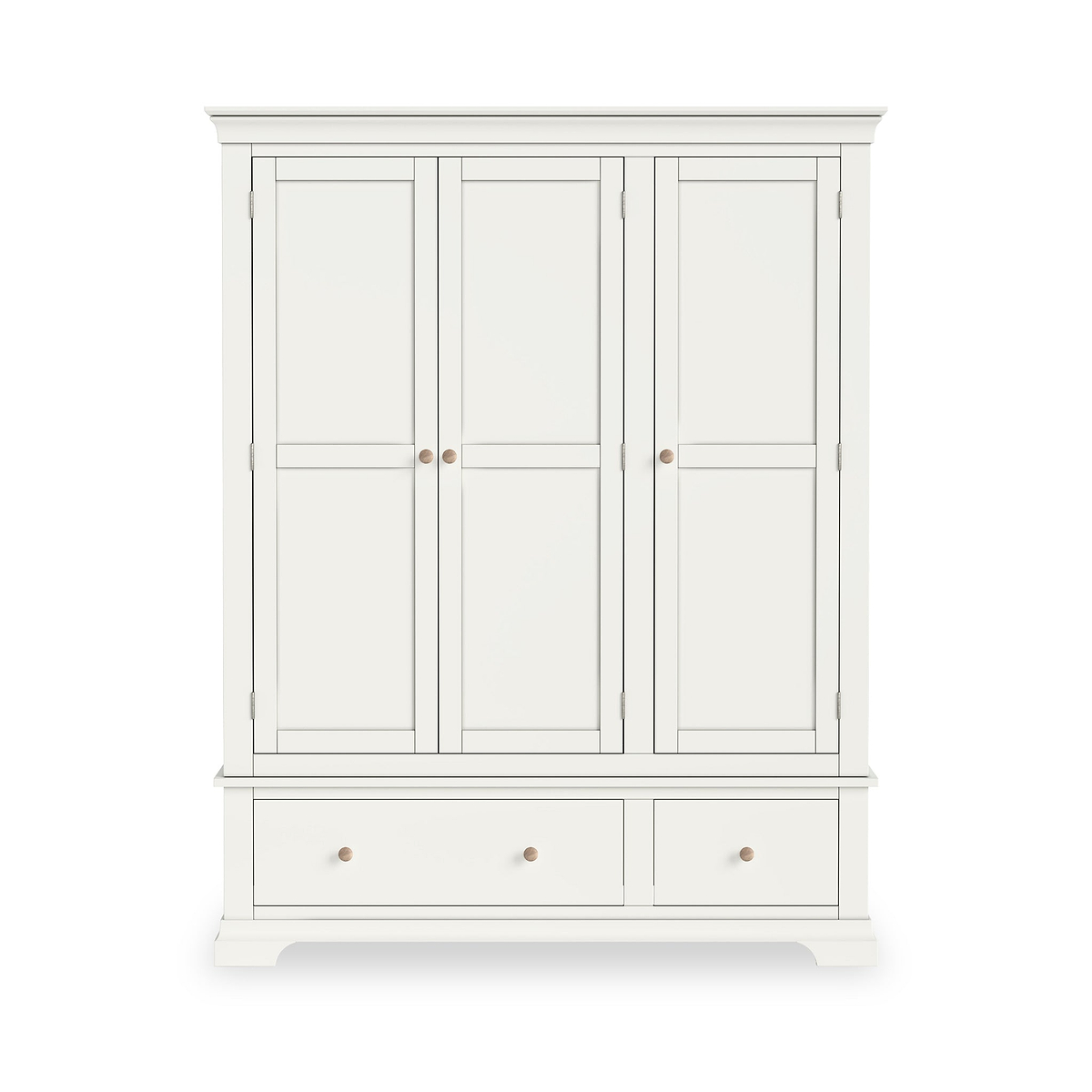 Colette Warm White Triple Wardrobe Drawer from Roseland Furniture