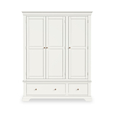 Colette Warm White Triple Wardrobe Drawer from Roseland Furniture