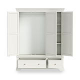 Colette Warm White Triple Wardrobe Drawer from Roseland Furniture