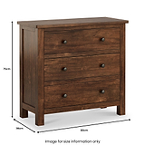 Duchy-Acacia-3-Drawers-Chest from Roseland Furniture
