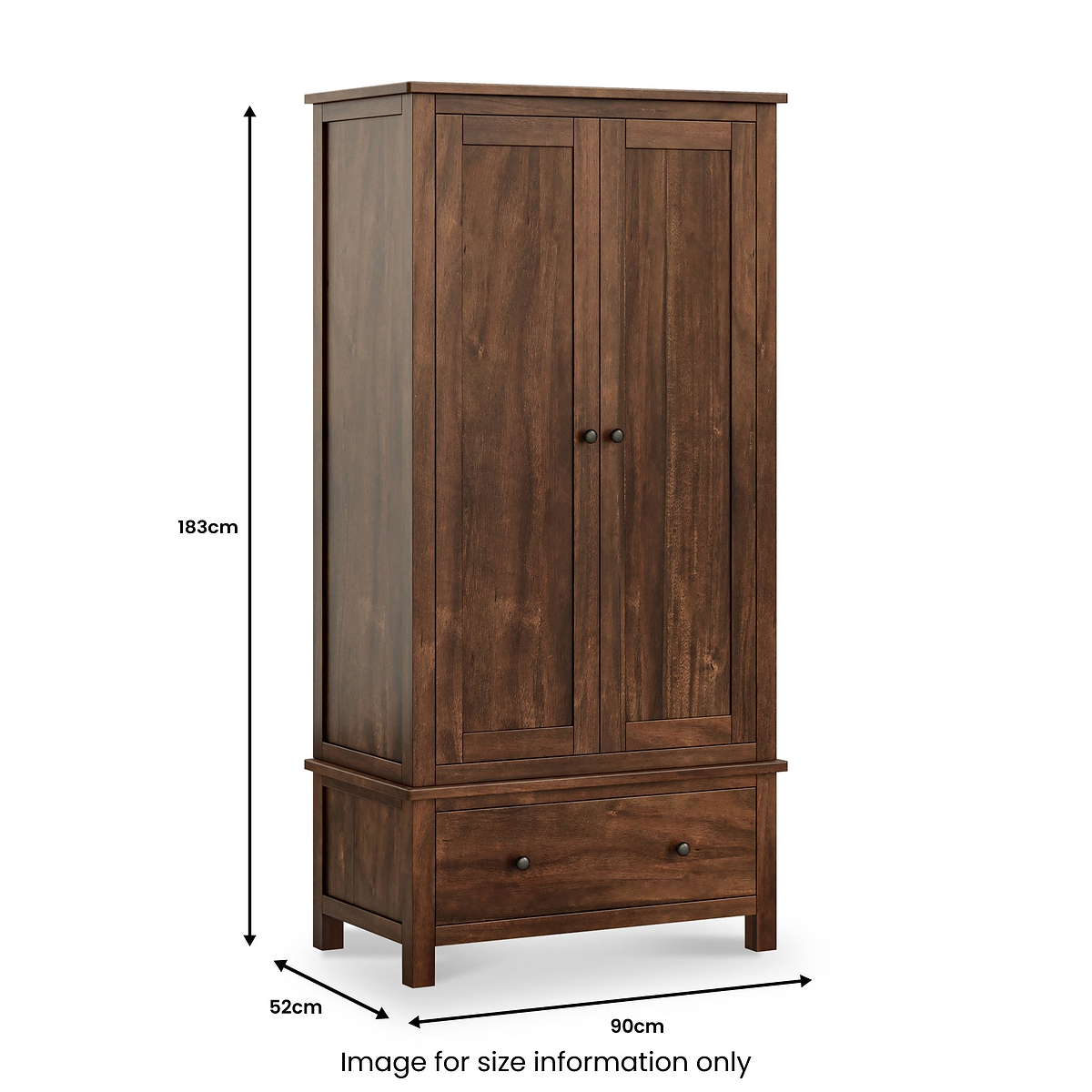 Duchy Acacia Double Wardrobe from Roseland Furniture