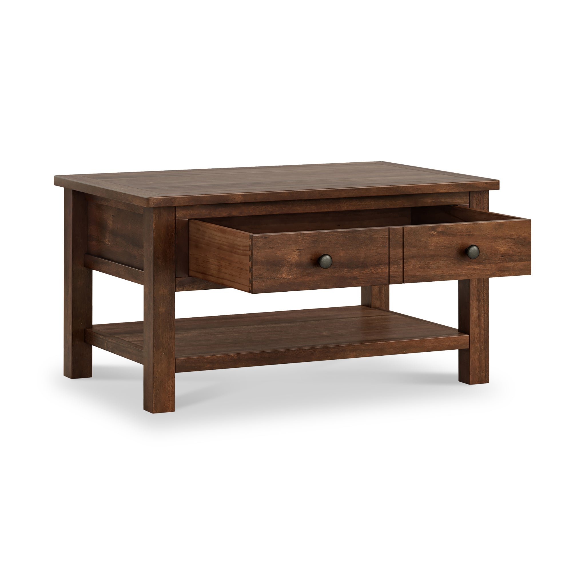 Duchy Acacia Coffee Table with Storage for Living Room | Roseland