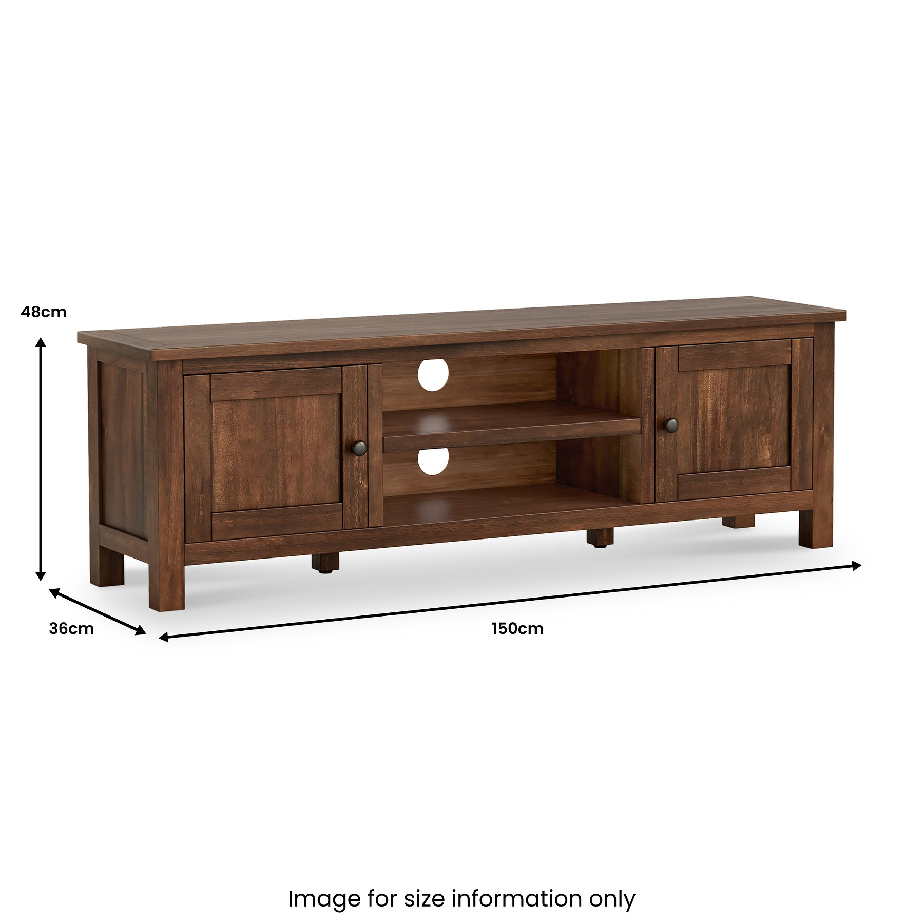 Duchy Acacia 150cm TV Unit from Roseland Furniture
