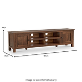 Duchy Acacia 180cm Extra Wide TV Unit from Roseland Furniture