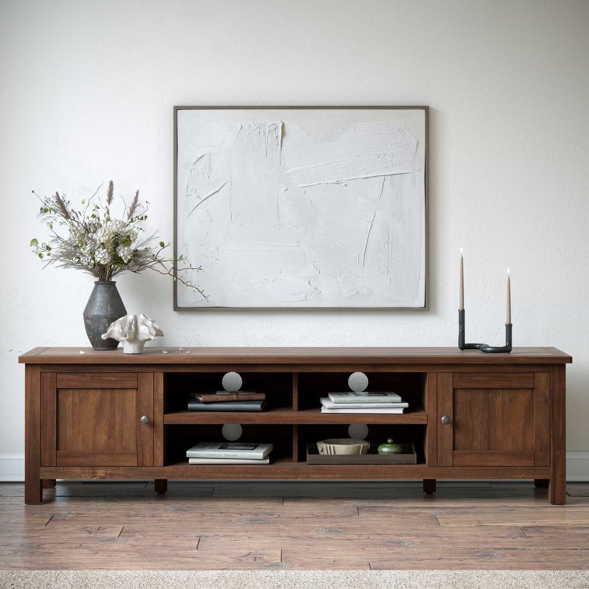 Duchy Acacia 180cm Extra Wide TV Unit from Roseland Furniture