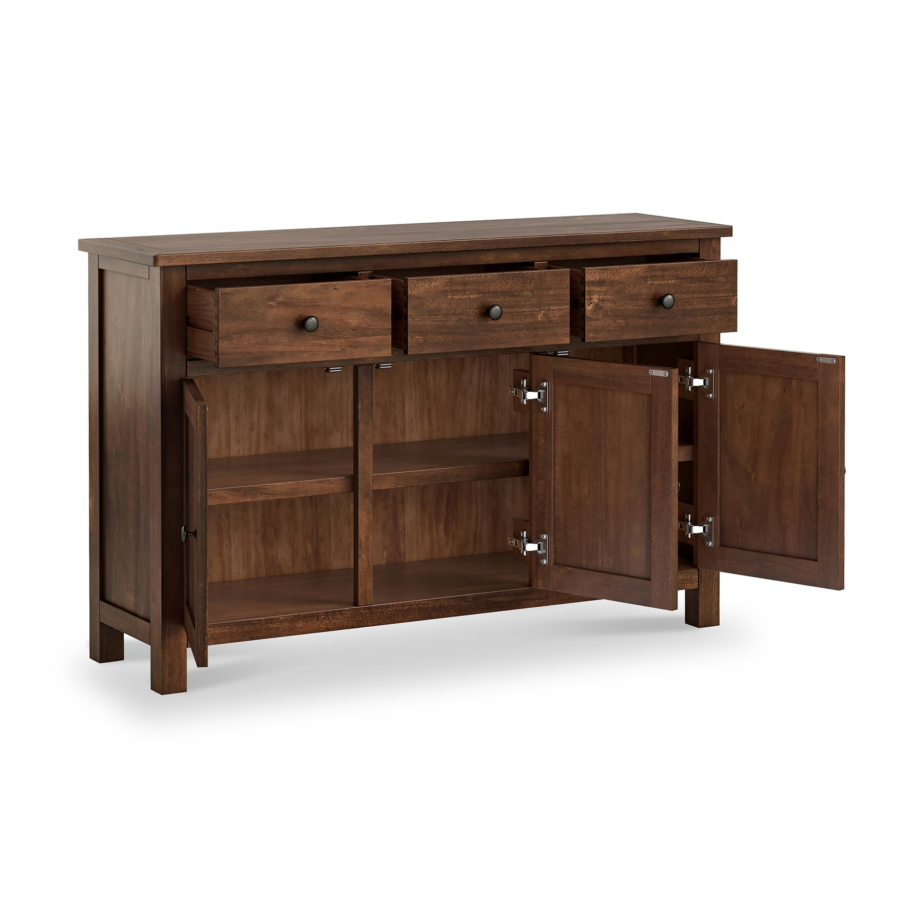 Duchy Acacia 3 Drawer Large Sideboard from Roseland Furniture