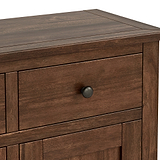 Duchy Acacia 3 Drawer Large Sideboard from Roseland Furniture