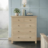 Trelan-Oak-2-Over-3-Drawer-Chest-of-Drawers from Roseland Furniture