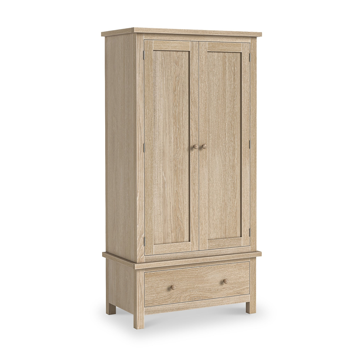 Trelan Oak Double Wardrobe from Roseland Furniture