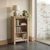 Trelan-Oak-Small-Bookcase from Roseland Furniture
