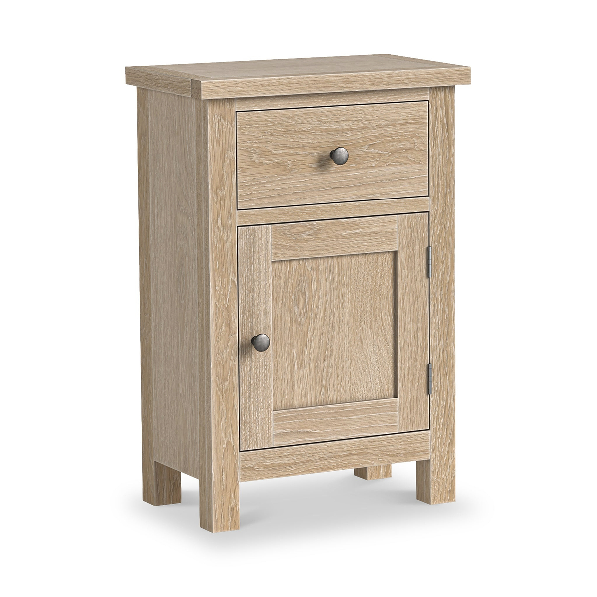Trelan Oak Single Drawer Small Cupboard from Roseland Furniture