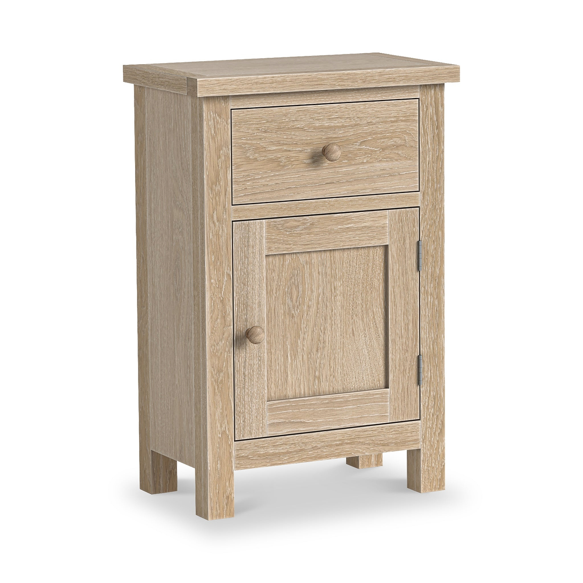 Trelan Oak Single Drawer Small Cupboard from Roseland Furniture